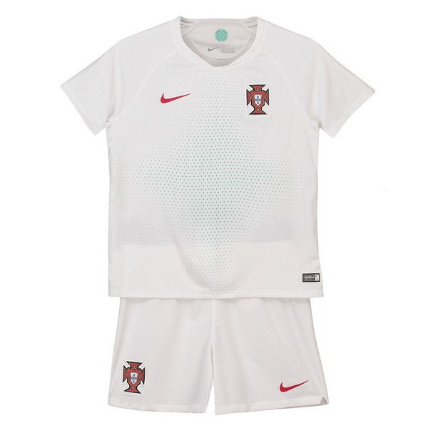 Maillot Football Portugal Exterieur Enfant 2018 Blanc